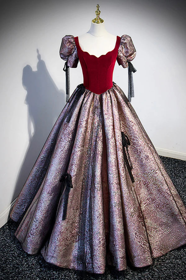 Wholesale Chic A-Line Short Sleeve Prom Dress Cute Evening Party Dress